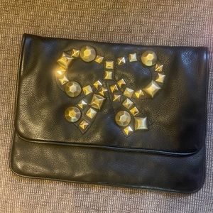 Felix Rey studded bow clutch